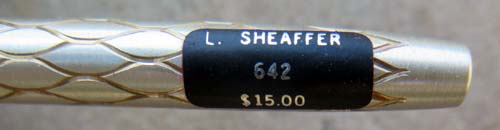 Lady Sheaffer 642 Silver Scalloped PENCIL- Made in USA. 